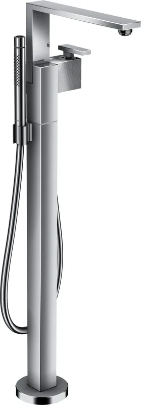 Hansgrohe Wannenmischer Axor Edge Fertigset zur Bodenmontage Diamantschliff chrom