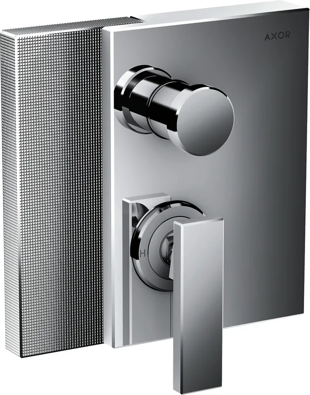 Hansgrohe Wannenmischer Unterputz Axor Edge Fertigset Diamantschliff chrom