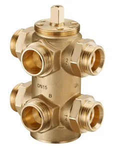 OVENTROP-6-Wege-Kugelhahn DN20, PN16, AG