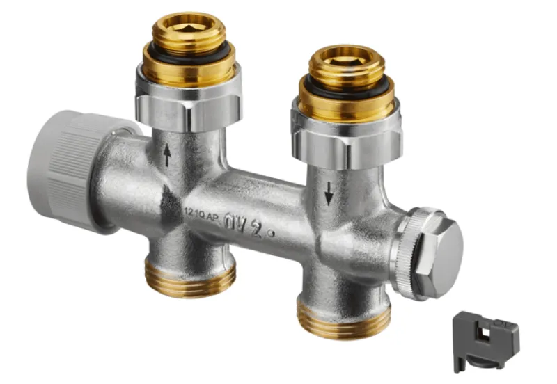 OVENTROP-Anschlussarmatur"Multiblock TQ" Dg, Rp 1/2 AG, mit "Q-Tech"