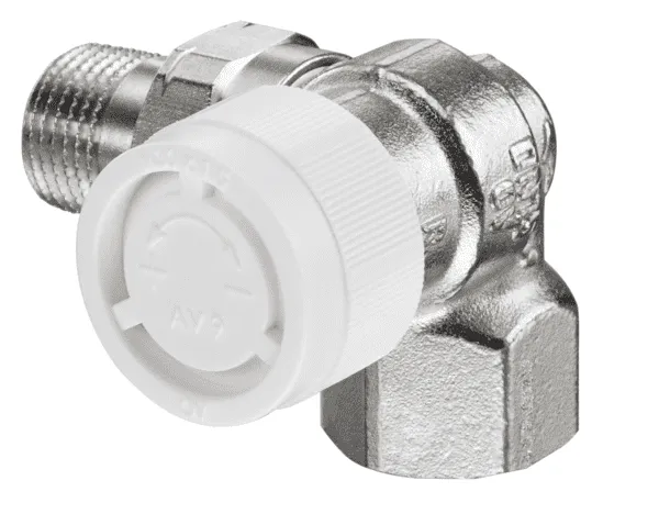 OVENTROP-Thermostatventil "AV 9" DN15, R 1/2", PN10, Winkeleck rechts
