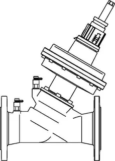 OVENTROP-Regulierventil "Cocon QFC" DN125, PN25, beids.Flansch,bis 108 cbm/h – Bild 2