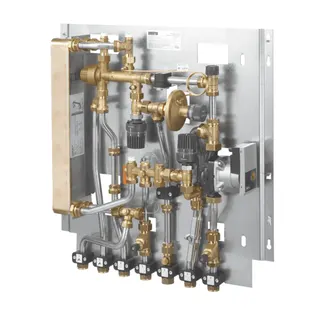 OVENTROP-Wohnungsstation "Regudis W-HTF" Wärmeübertr.Kupfer,gemisch.Kreis,17l/min