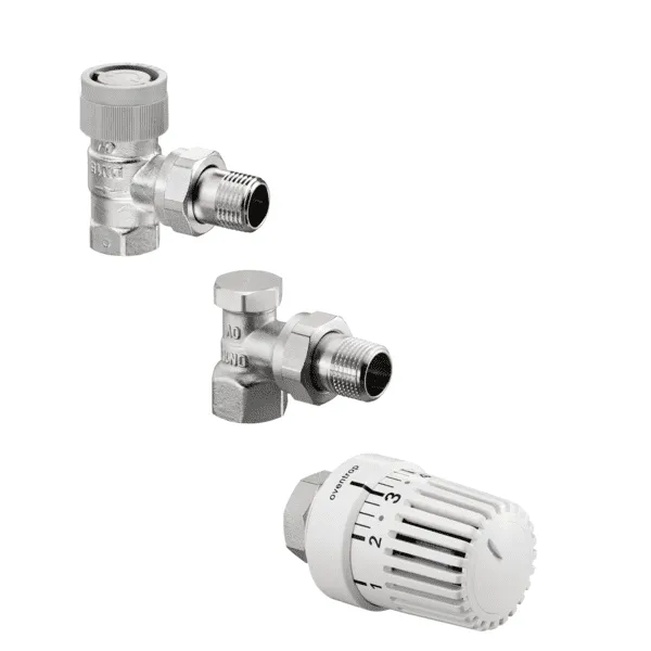 OVENTROP-Thermostatventil-Set, DN15 Eck, mit "Uni LH, AQ, Combi 2"