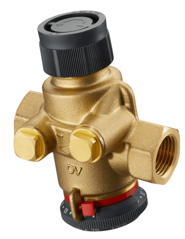 OVENTROP-Regulierventil "Cocon QTZ" ohne Messventile, DN25, beids.IG,400-2500 l/h