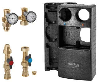 OVENTROP-Station "Regumat S-180" DN25,mit integr.WMZ-Einbauset,ohne Pumpe