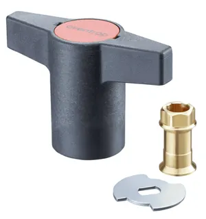 OVENTROP-Umrüstsatz Kunststoff Knebelgriff, 3/4" und 1"