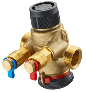 OVENTROP-Regulierventil "Cocon QTZ" mit Messventilen, DN20,beids.AG,250-1800 l/h