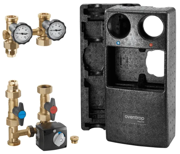 OVENTROP-Station "Regumat M3-180" DN25,mit integr.WMZ-Einbauset,ohne Pumpe