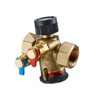 OVENTROP-Regulierventil "Cocon QTZ", mit Messventilen, DN20,beids.IG,150-1050 l/h