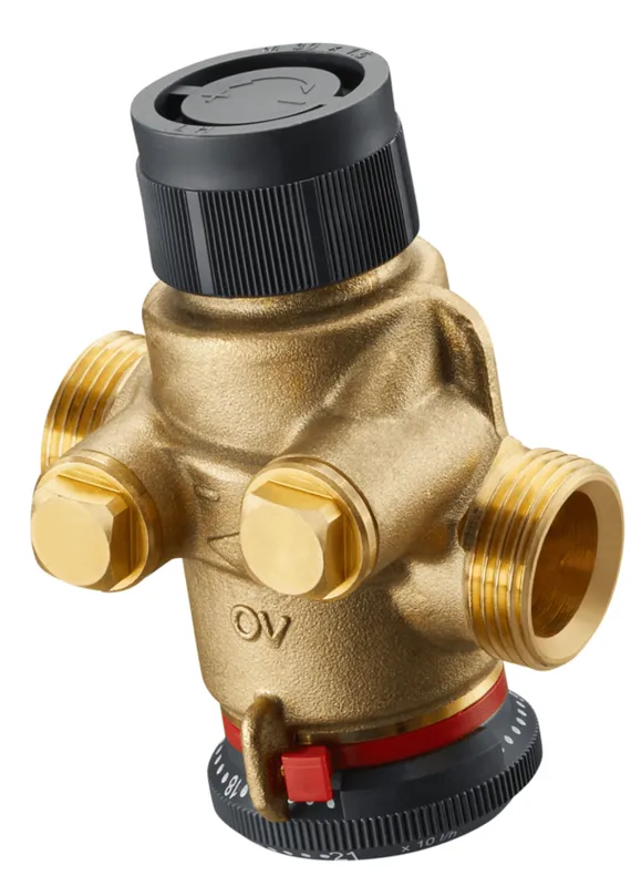 OVENTROP-Regulierventil "Cocon QTZ" ohne Messventile, DN20, beids.AG,250-1800 l/h