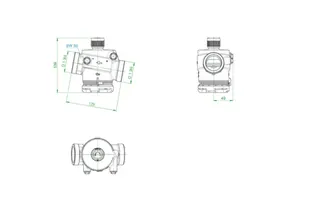 OVENTROP-Regulierventil "Cocon QTZ" ohne Messventile, DN32, beids.AG,600-4800 l/h – Bild 2