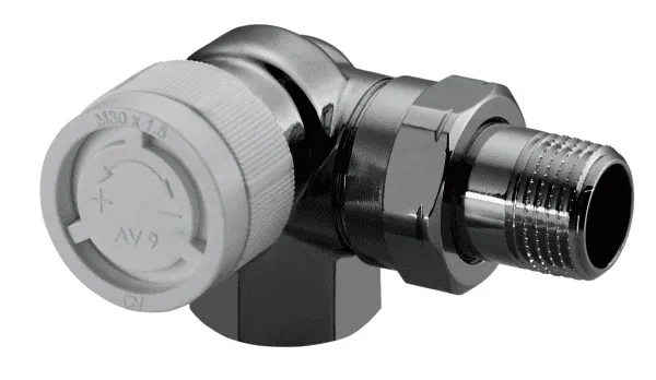 OVENTROP-Thermostatventil "CV 9" DN15, Winkeleck links, verchromt