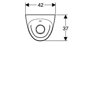 Geberit Tamina Urinal, mit integr. Strg. Gen. Zulauf hinten, weiß – Bild 5