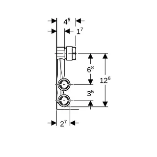 Geberit Mapress C-Stahl Set Anschluss-T-Stück f. Vorl./Rückl. Anschlussverschr. d15-15 – Bild 5