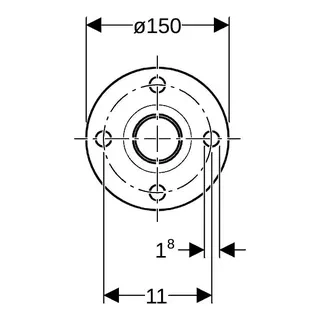 Geberit Mapress Edelstahl Flansch PN 10/16 mit Einschubende d42 – Bild 5