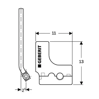 Geberit Mepla Metallrohr-Anschluss-T-Stück mit Anschlussverschraubung d20-15-20 – Bild 5