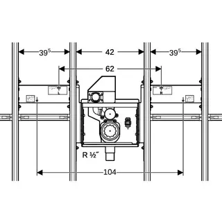 GIS Set Geberit ONE Waschtisch mit UP-Drehsiphon B120 – Bild 4