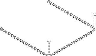 HEWI VH-Stange,d:25,A1/A3=1487, A2=1465, 46 Ringe, plvb schw tiefmatt – Bild 4