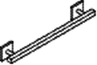 HEWI Haltegriff, L:600mm, 25mm Vierkant, Edelstahl – Bild 5