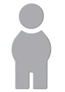 HEWI Symbol Mann Ser 801, selbstklebend signalweiß – Bild 2