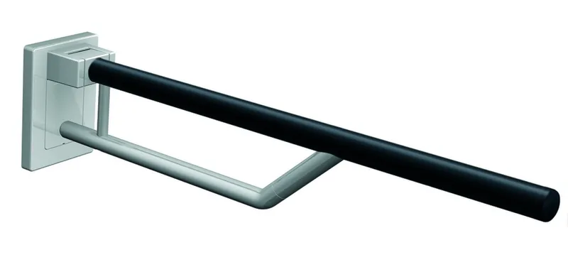 HEWI SK-Griff Duo, L:850mm, Kst., reinweiß, Oberholm farbig anthrazitgrau