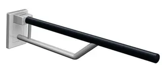 HEWI SK-Griff Duo, L:850mm, Kst., reinweiß, Oberholm farbig anthrazitgrau – Bild 2