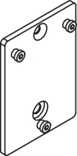 HEWI Montageplatte, verchromt, für mobile HEWI SK-Griffe – Bild 4