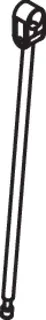HEWI Bodenstütze f.SK-Griffe 805.50., L:607mm, Edst., Anb. farbig anthrazitgr – Bild 4