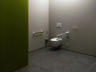HEWI SK-Griff Duo, L:850mm, Kst., unifarben reinweiß – Bild 5