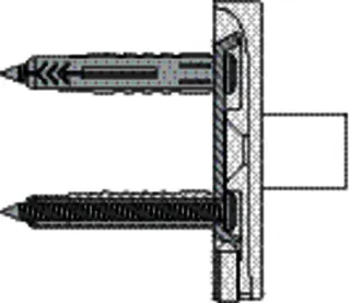 HEWI BM für 2 Rosetten, für Stangensystem 950. und 802.