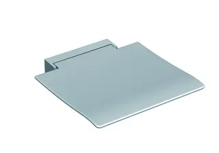 HEWI mob. Klappsitz 450, B:450, T:463, Sitzf. u. Wandkonsole weiß signalweiß