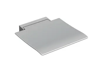HEWI mob. Klappsitz 450, B:450, T:463, Sitzf. u. Wandkonsole weiß signalweiß – Bild 2