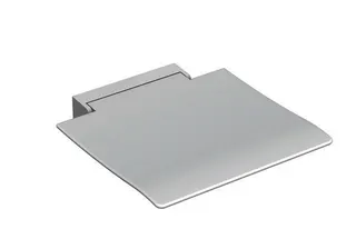 HEWI mob. Klappsitz 450, B:450, T:463, Sitzf. u. Wandkonsole weiß signalweiß – Bild 3