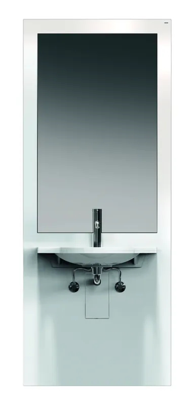 HEWI Waschtisch-Modul S 50, Waschtisch 950.11.101, Spiegel, weiß