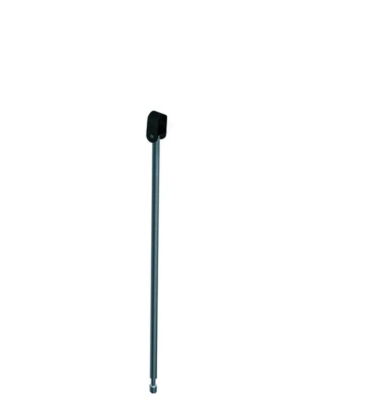 HEWI Bodenstütze f.SK-Griffe 950.50., L:643mm, Edst., Anb. farbig tiefschwarz
