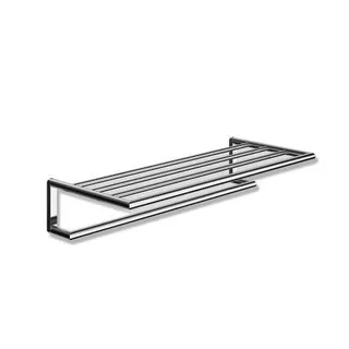 HEWI Badetuchablage Sys 162, m. Handtuchstange, chrom, 618mm breit – Bild 2