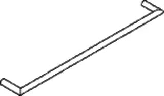 HEWI Badetuchhalter Sys 162, A: 600mm schw tiefmatt – Bild 3