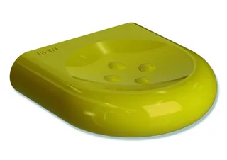 HEWI Seifenablage Ser 477, klein, mit Noppen senfgelb
