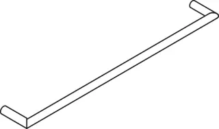 HEWI Badetuchhalter Sys 162, A: 600mm weiß tiefmatt – Bild 5