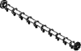 HEWI VH-Stange Ser 801, Sonderanf., 225-1725mm, suizidhemmend reinweiß – Bild 5