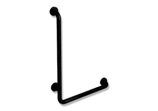 HEWI Winkelgriff Ser 801, d:33, AM:750mm, W:500mm tiefschwarz – Bild 2