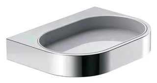 HEWI S.-Schale Kst. m. Halter Sys 800, Halter chrom, S.-Schale signalweiß – Bild 2