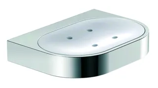 HEWI S.-Schale Gl. m. Halter Sys 800, Halter chrom