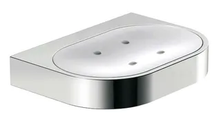HEWI S.-Schale Gl. m. Halter Sys 800, Halter chrom – Bild 2