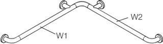 HEWI Dusch-Wannenhdl. Ser 801 d:33, W1-W2 variabel tiefschwarz – Bild 3