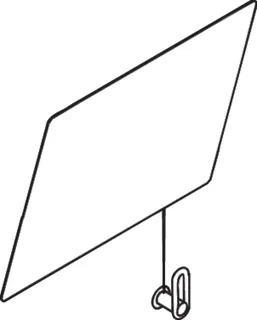 HEWI Kippspiegel Ser 801, B:600 H:540, antimikrobielle Ausrüstung signalweiß – Bild 4