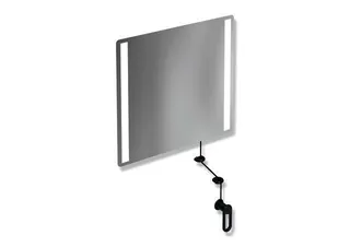 HEWI Kippspiegel LED basic, B:600mm H:540mm anthrazitgrau – Bild 2