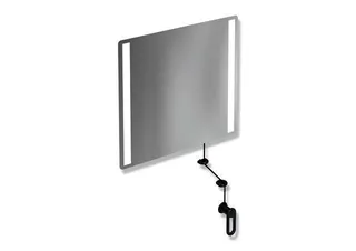 HEWI Kippspiegel LED basic, B:600mm H:540mm anthrazitgrau – Bild 3