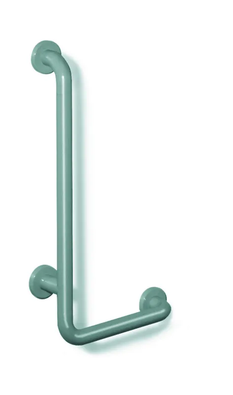 HEWI Winkelgriff Ser 801,d:33,Alu.-Kern, AM:600mm, W:300mm reinweiß